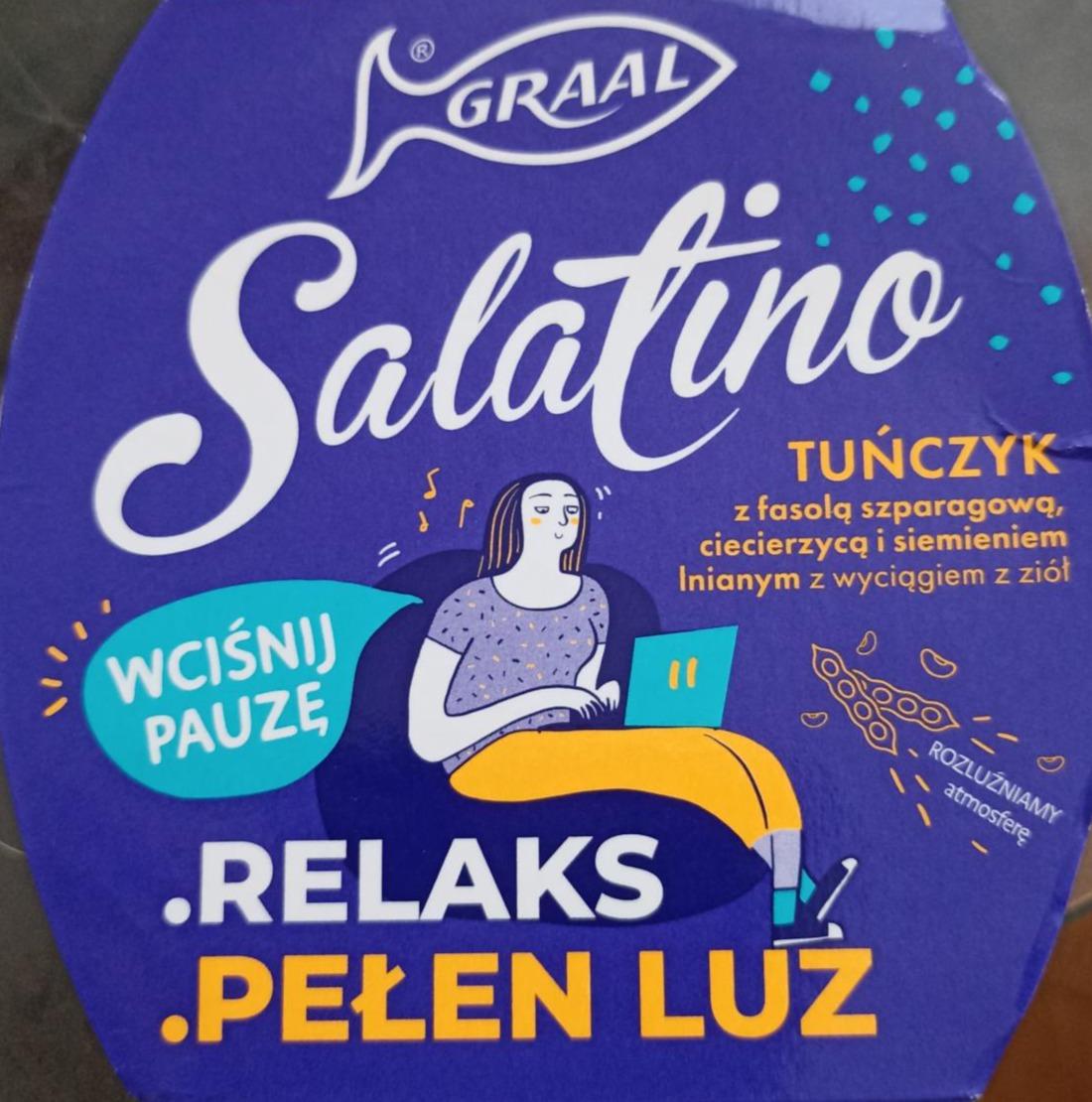 Zdjęcia - Salatino Tuńczyk z fasolą szparagową ciecierzycą i siemieniem lnianym z wyciągiem z ziół Graal