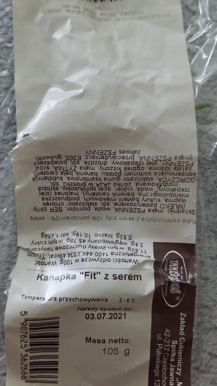 Zdjęcia - kanapka fit z serem