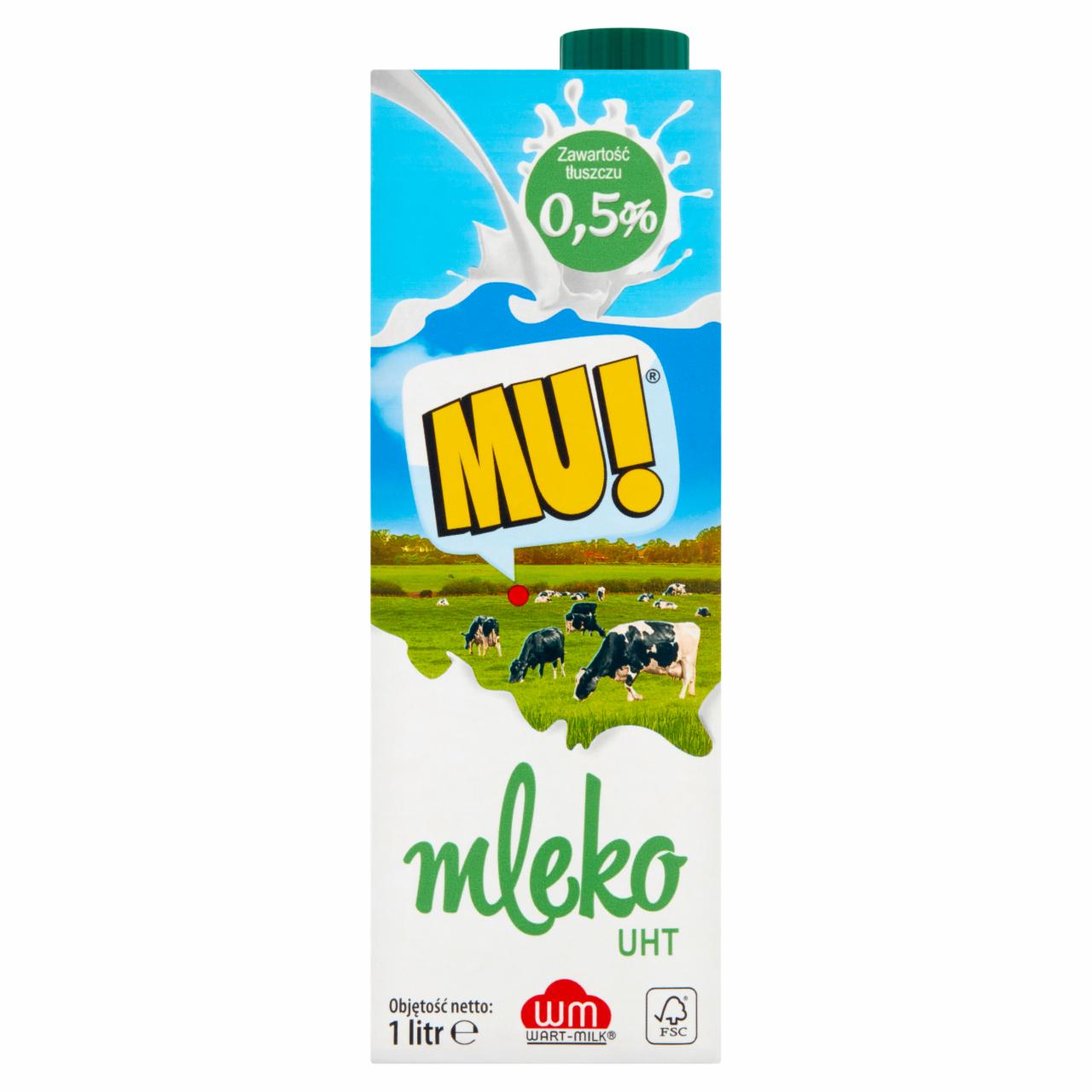 Zdjęcia - Mu! Mleko UHT 0,5% 1 l