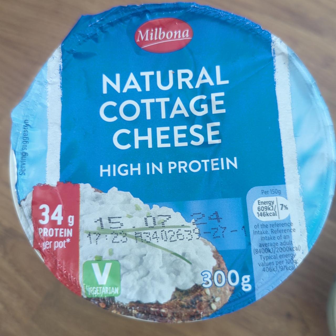 Zdjęcia - Natural cottage cheese 34g protein Milbona