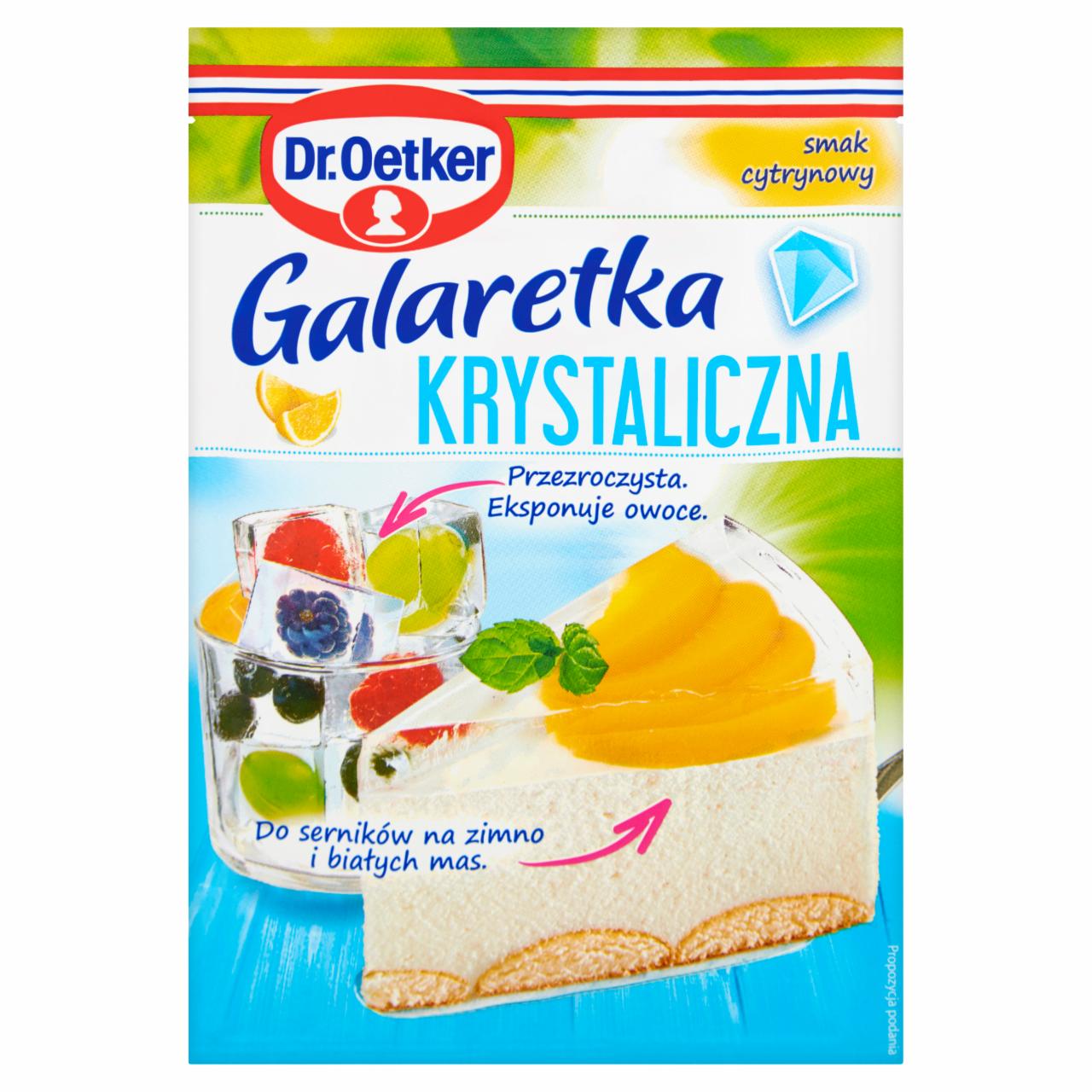 Zdjęcia - Dr. Oetker Galaretka krystaliczna smak cytrynowy 77 g