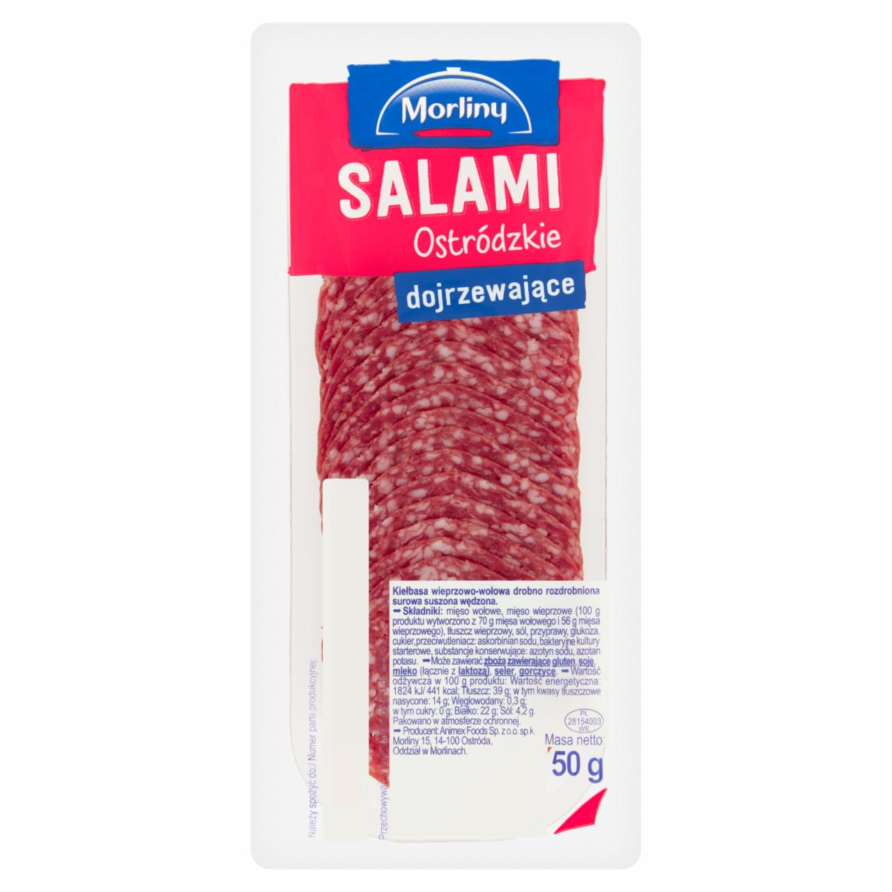 Zdjęcia - Morliny Salami Ostródzkie dojrzewające 50 g