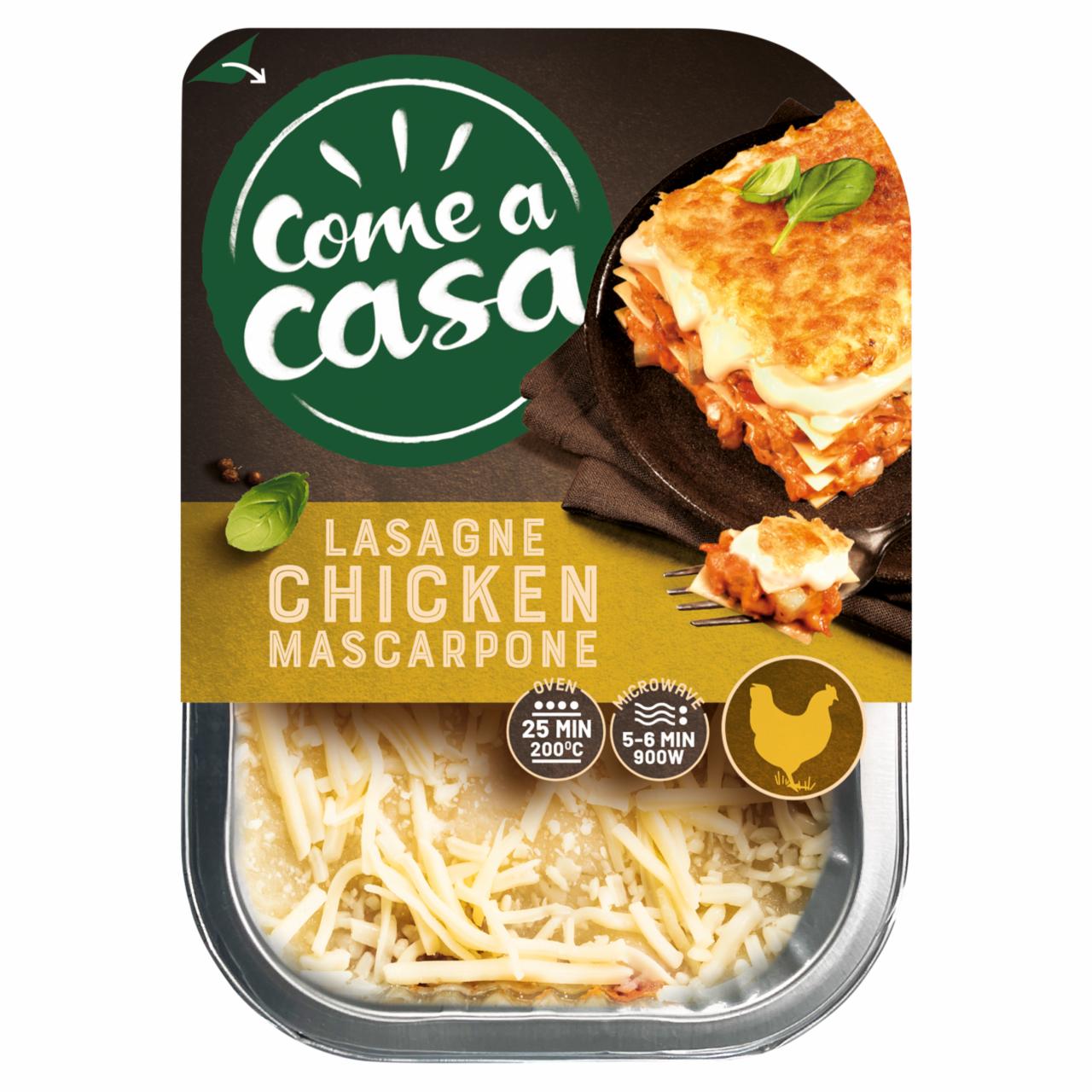 Zdjęcia - Come a Casa Chicken Mascarpone Lasagne 400 g