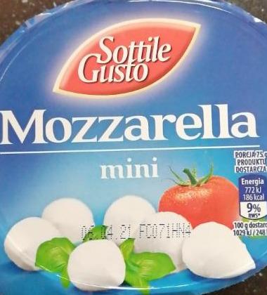 Zdjęcia - Mozzarella mini Sottile Gusto