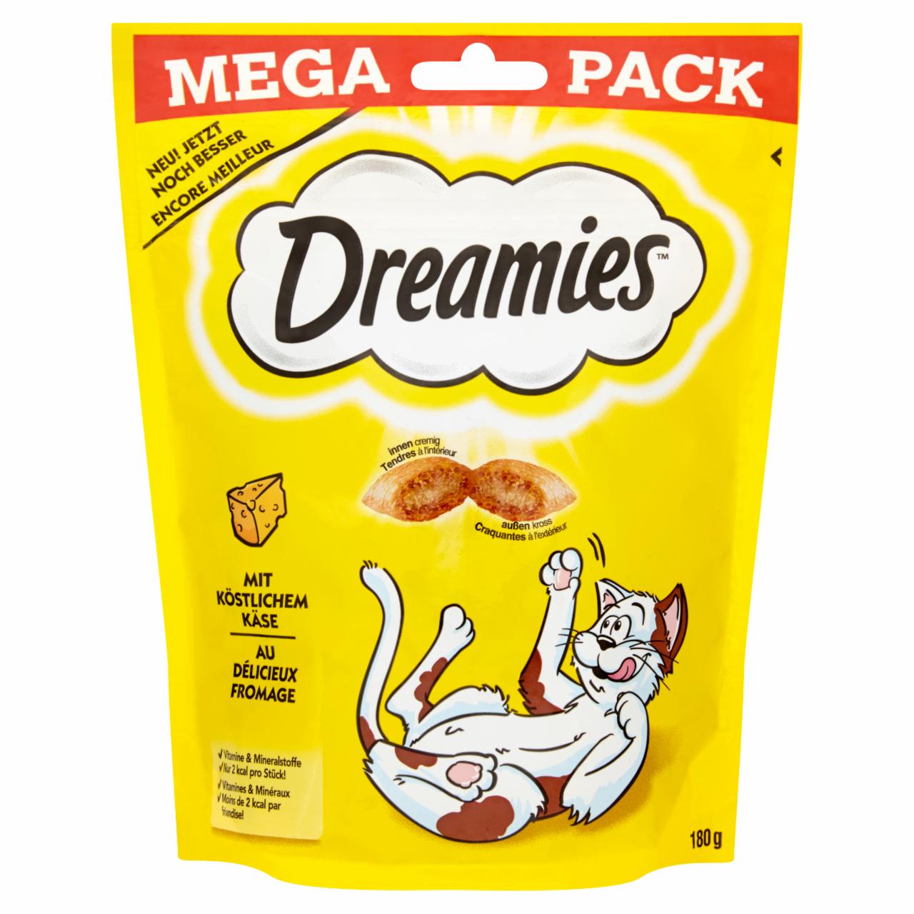 Zdjęcia - Dreamies Karma uzupełniająca dla kotów dorosłych i kociąt z serem 180 g