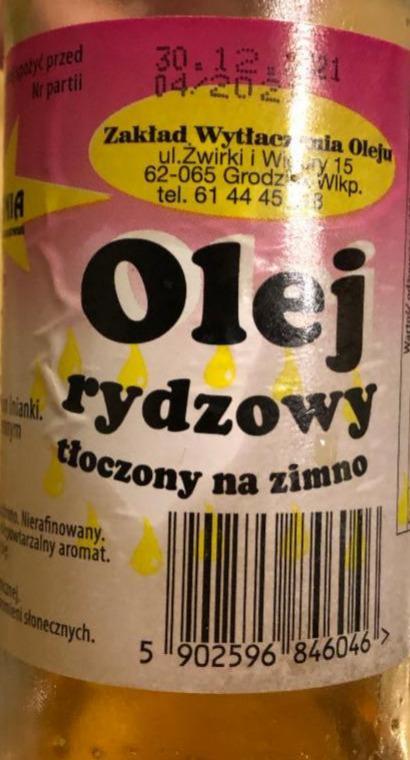 Zdjęcia - Olej rydzowy tłoczony na zimno