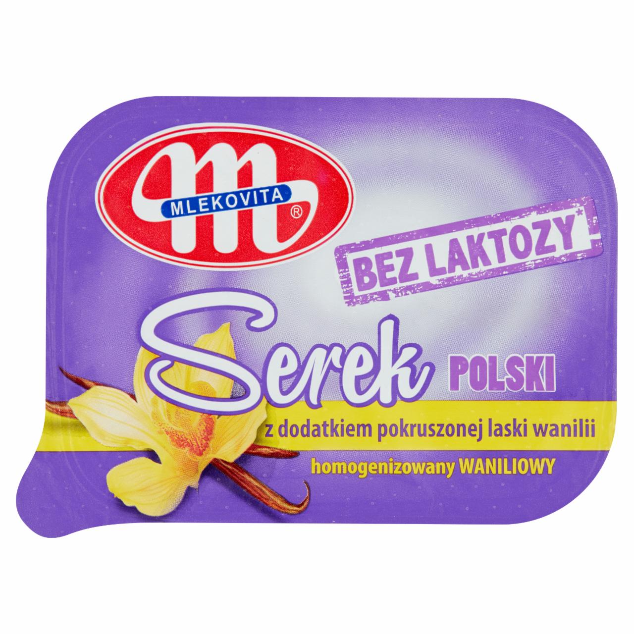 Zdjęcia - Serek homogenizowany Polski bez laktozy waniliowy Mlekovita