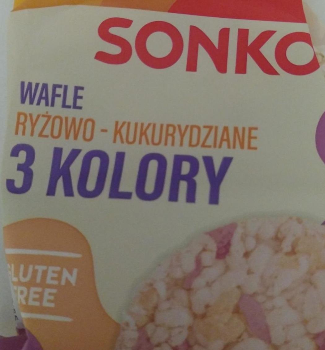 Zdjęcia - Wafle ryżowo kukurydziane 3 kolory Sonko