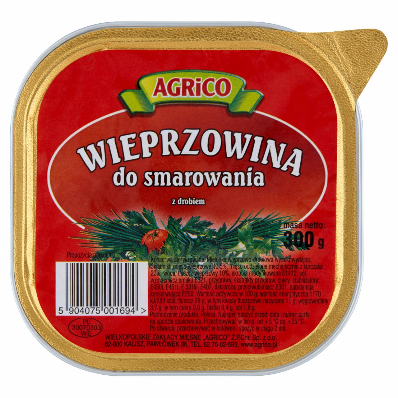 Zdjęcia - Agrico Wieprzowina do smarowania z drobiem 300 g