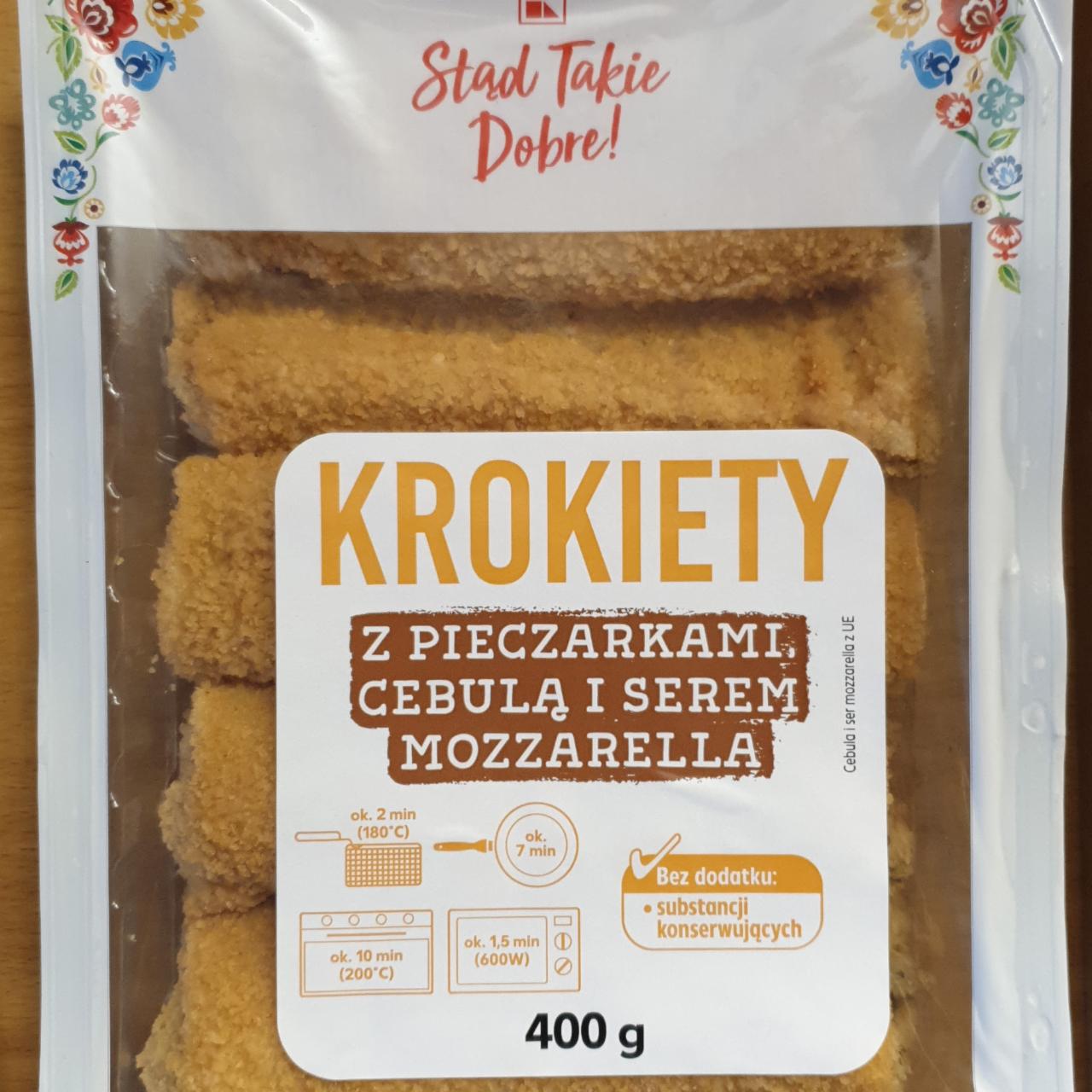 Zdjęcia - Krokiety z pieczarkami cebulą i serem mozzarellą K-Stąd Takie Dobre