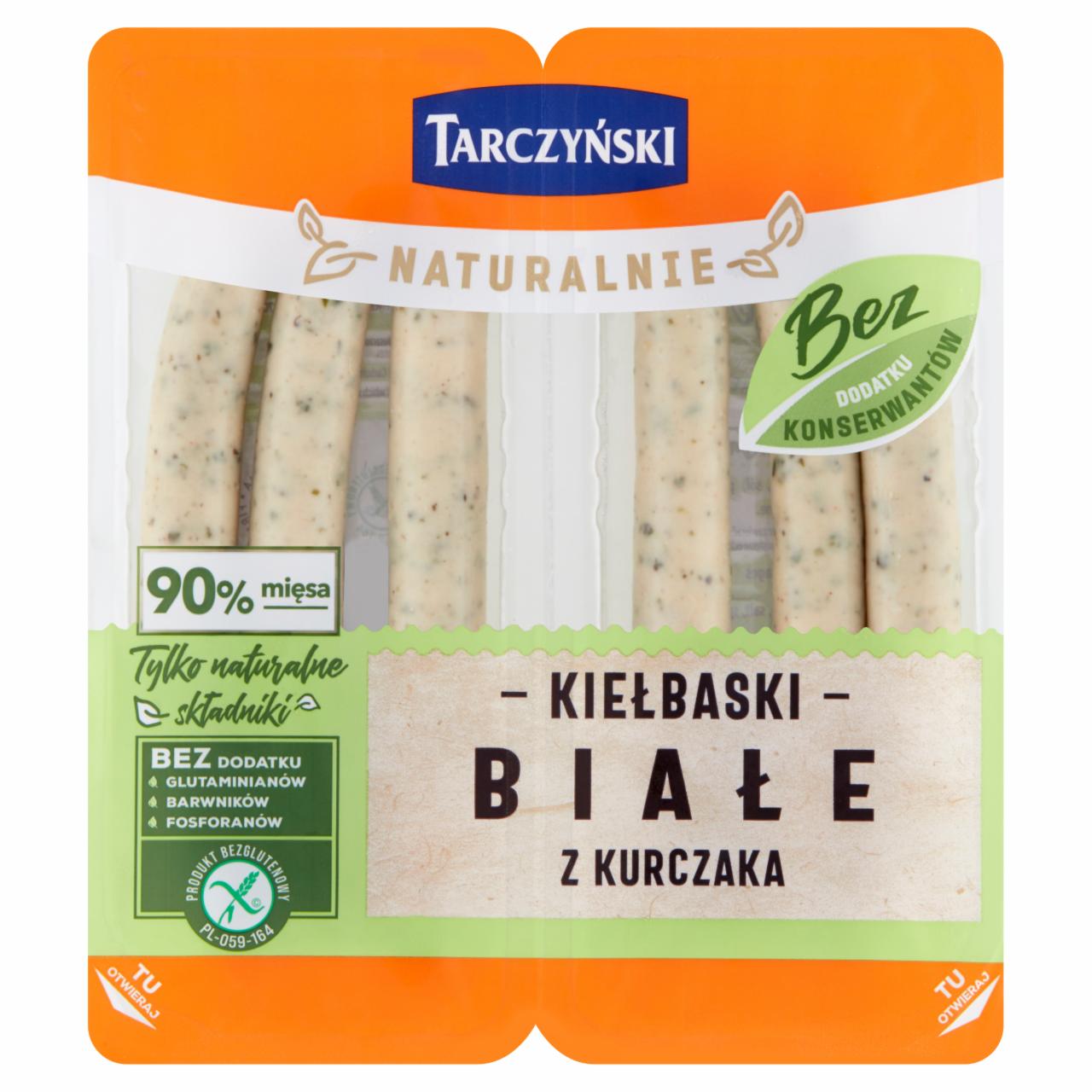 Zdjęcia - Tarczyński Naturalnie Kiełbaski białe z kurczaka 180 g (2 x 90 g)