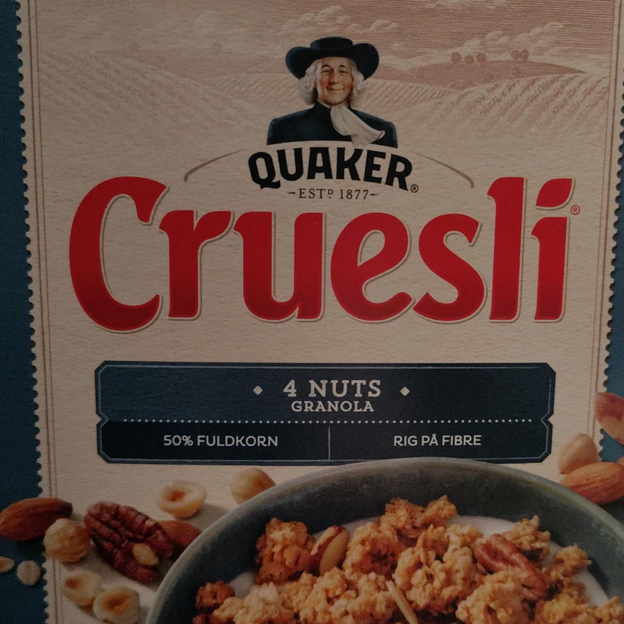 Zdjęcia - Cruesli 4 nuts Granola Quaker