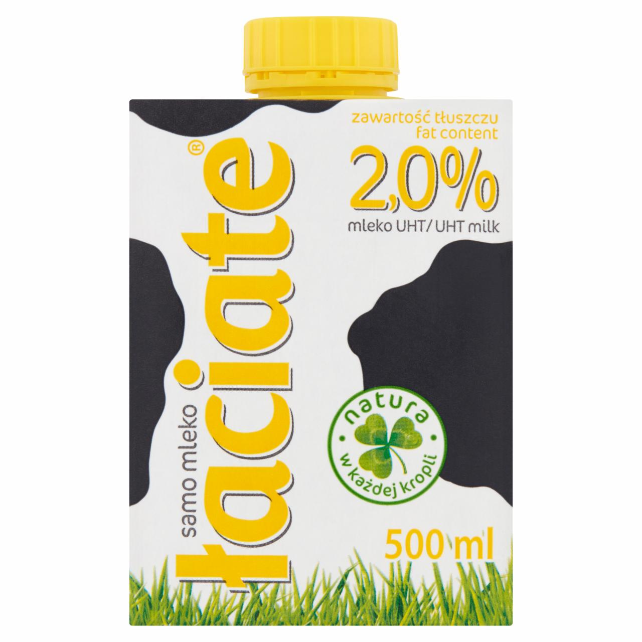 Zdjęcia - Mleko UHT 2,0 % Łaciate