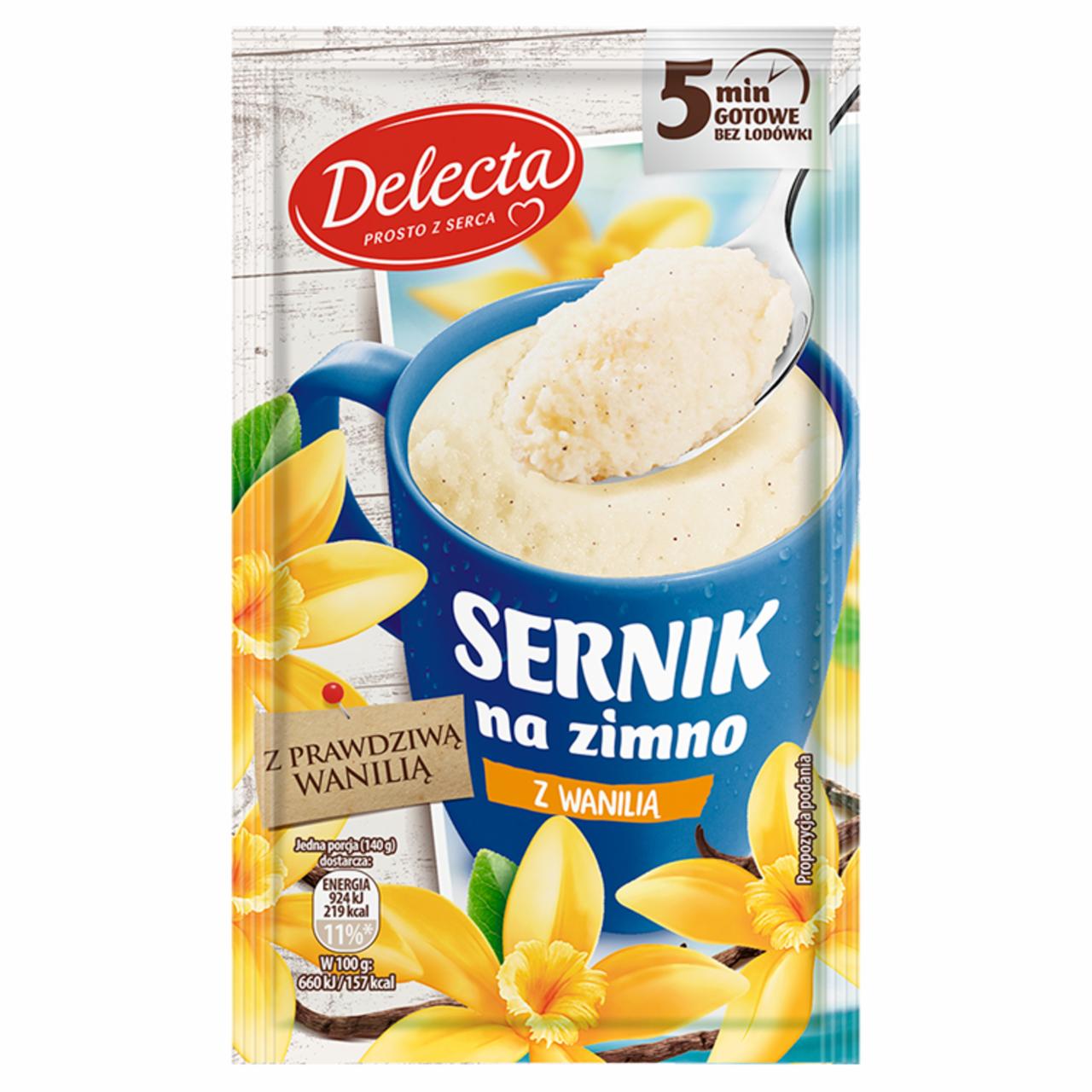 Zdjęcia - Delecta Sernik na zimno z wanilią 38 g