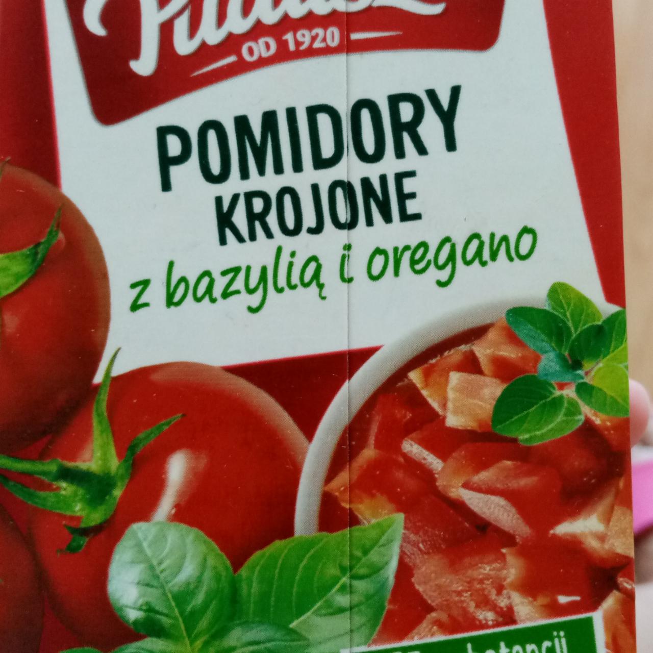 Zdjęcia - Pudliszki Pomidory krojone z bazylią i oregano 390 g