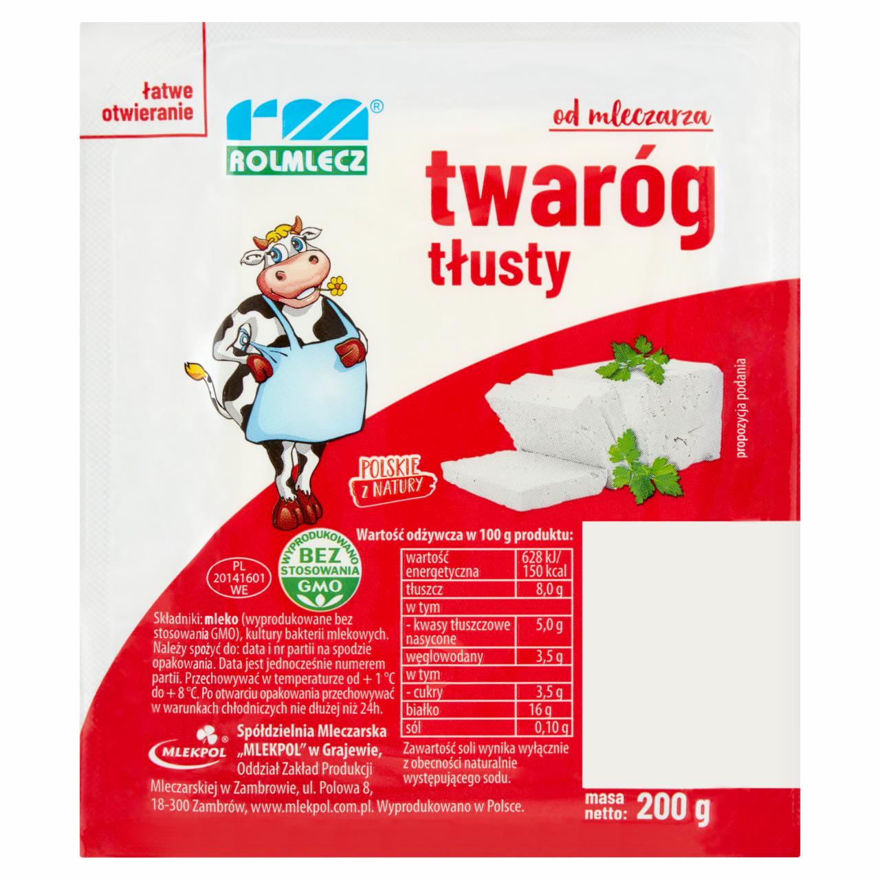 Zdjęcia - Rolmlecz Twaróg tłusty 200 g