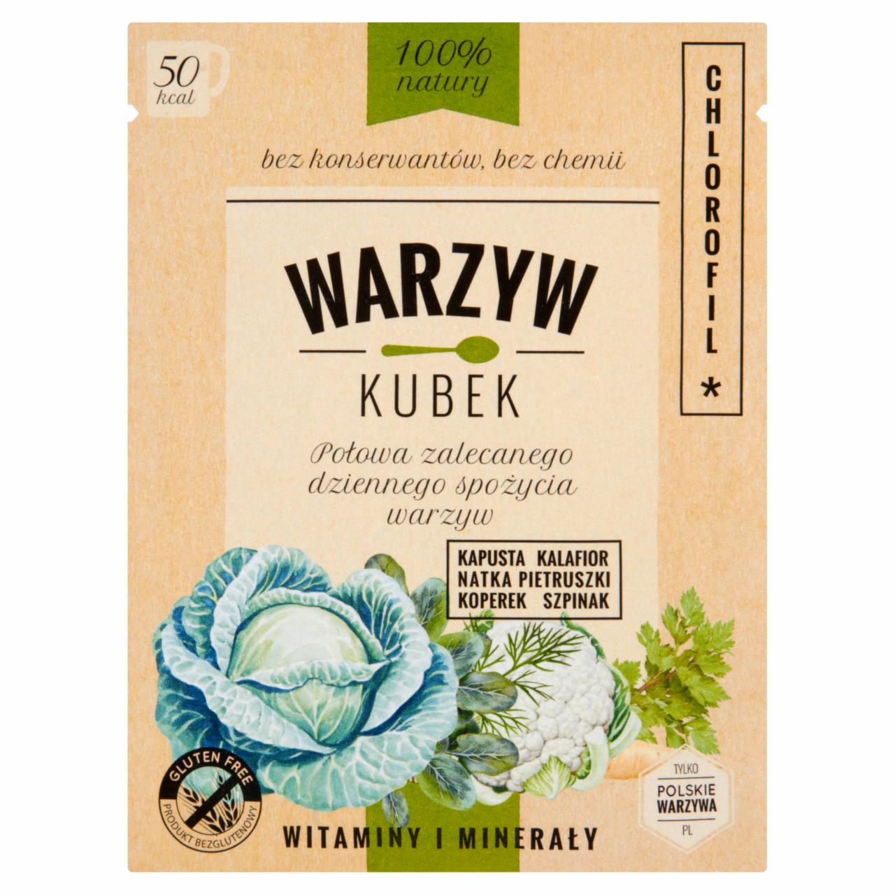 Zdjęcia - Kubek Warzyw chlorofil Koktajl warzywny 17 g