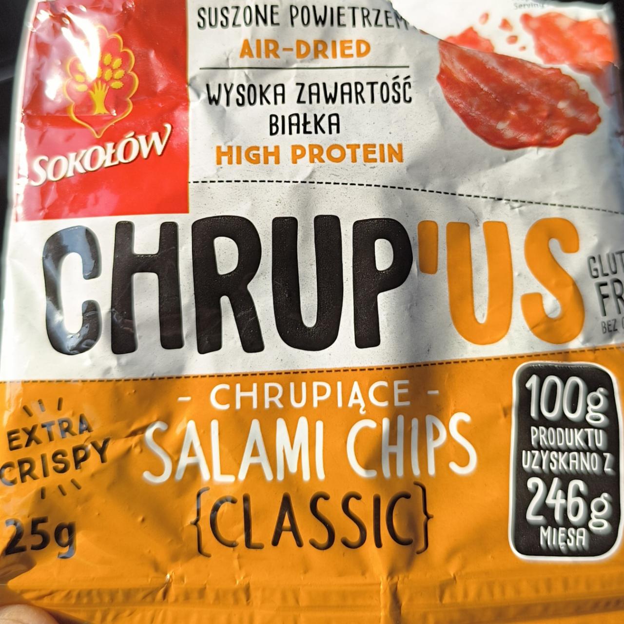 Zdjęcia - Chrup'us chrupiące salami chips classic Sokołów