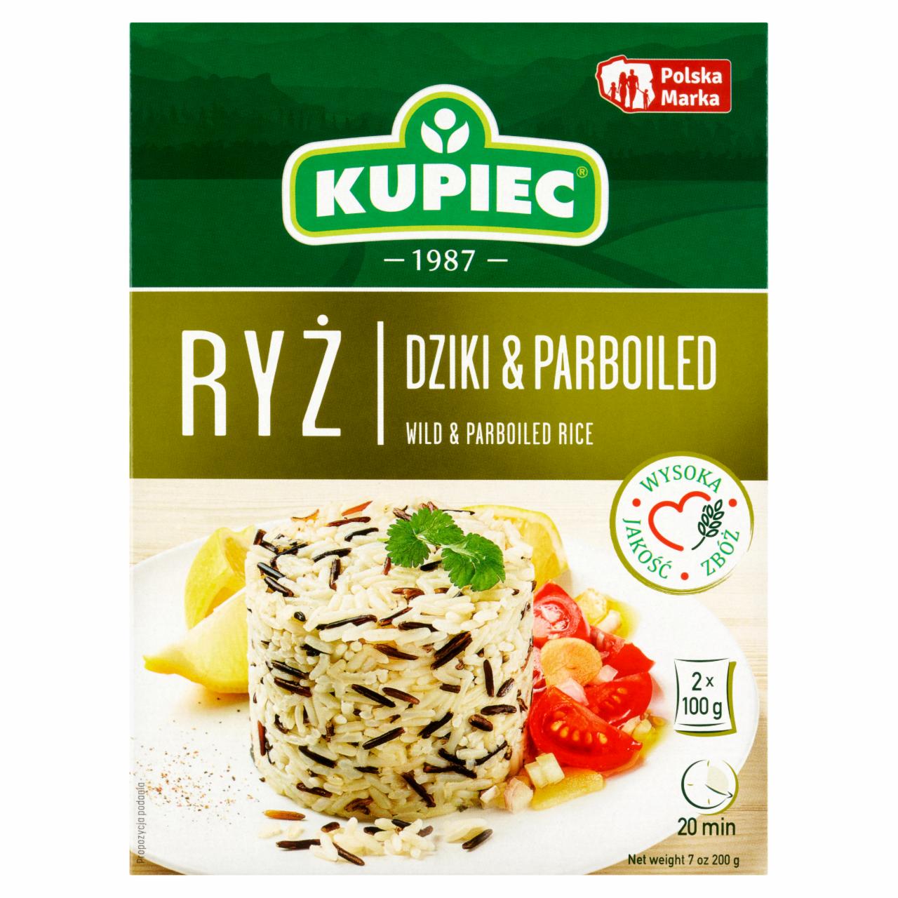 Zdjęcia - Kupiec Ryż dziki & parboiled 200 g (2 x 100 g)