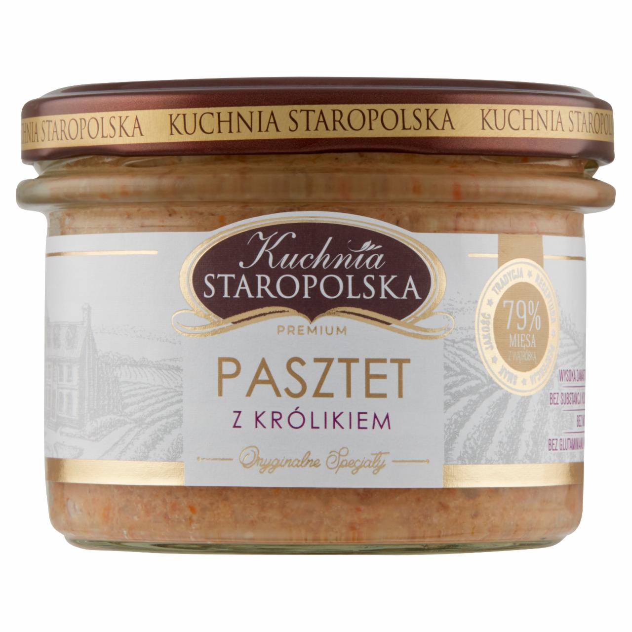 Zdjęcia - Kuchnia Staropolska Premium Pasztet z królikiem 160 g