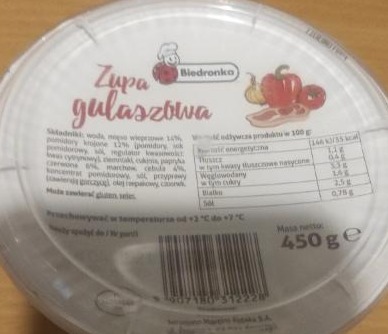 Zdjęcia - Zupa gulaszowa Biedronka