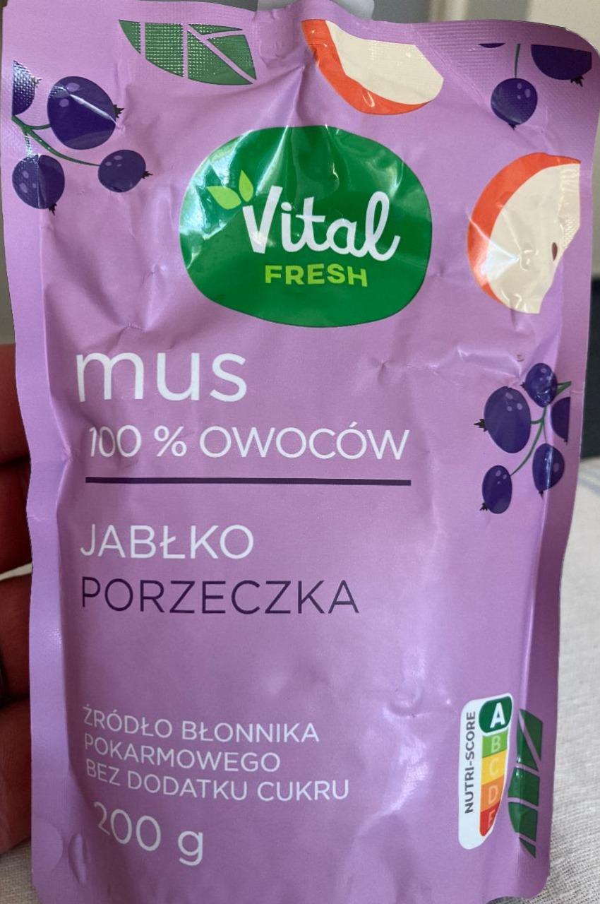 Zdjęcia - Mus 100% owoców jabłko porzeczka Vital fresh