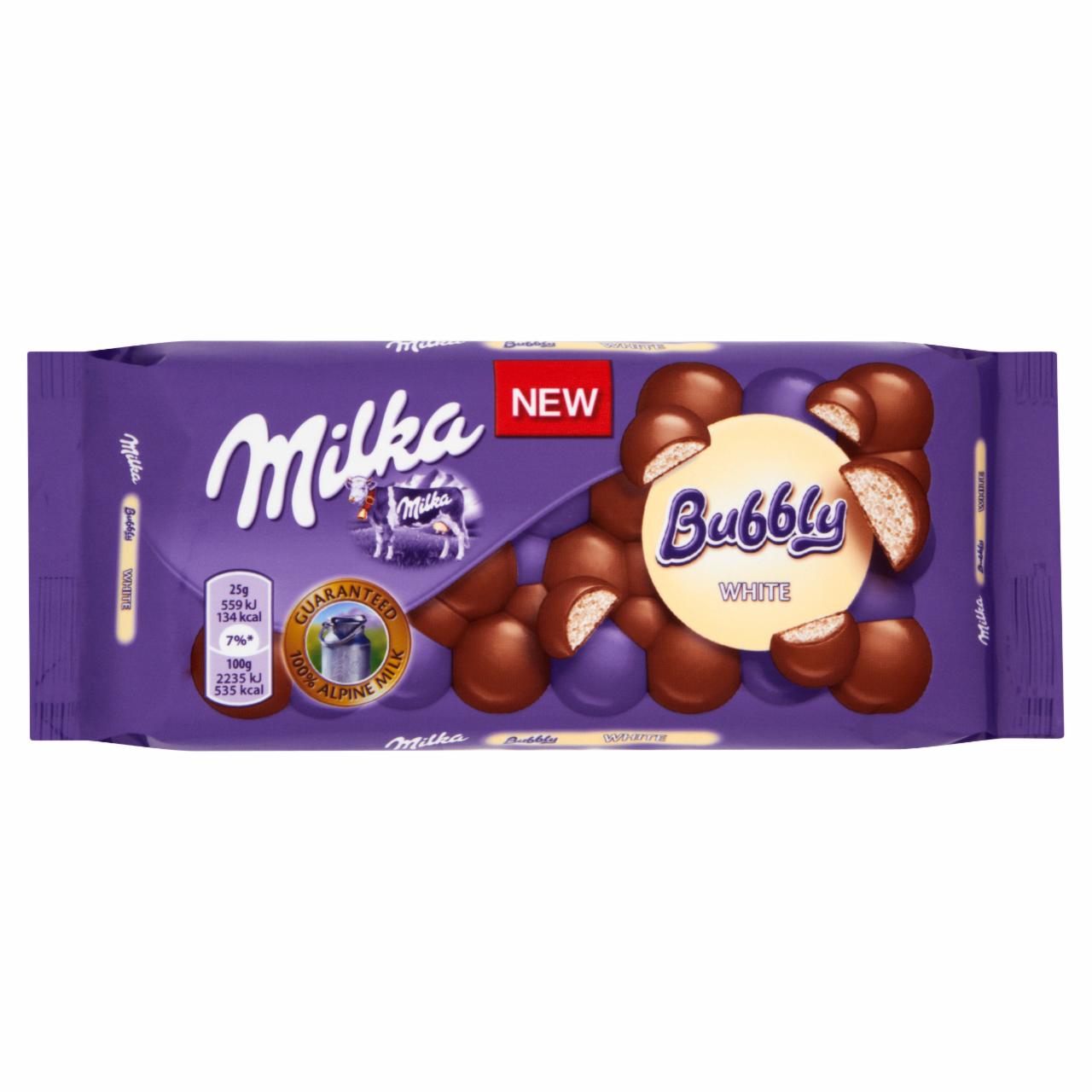 Zdjęcia - Milka Czekolada Bubbly White 100 g