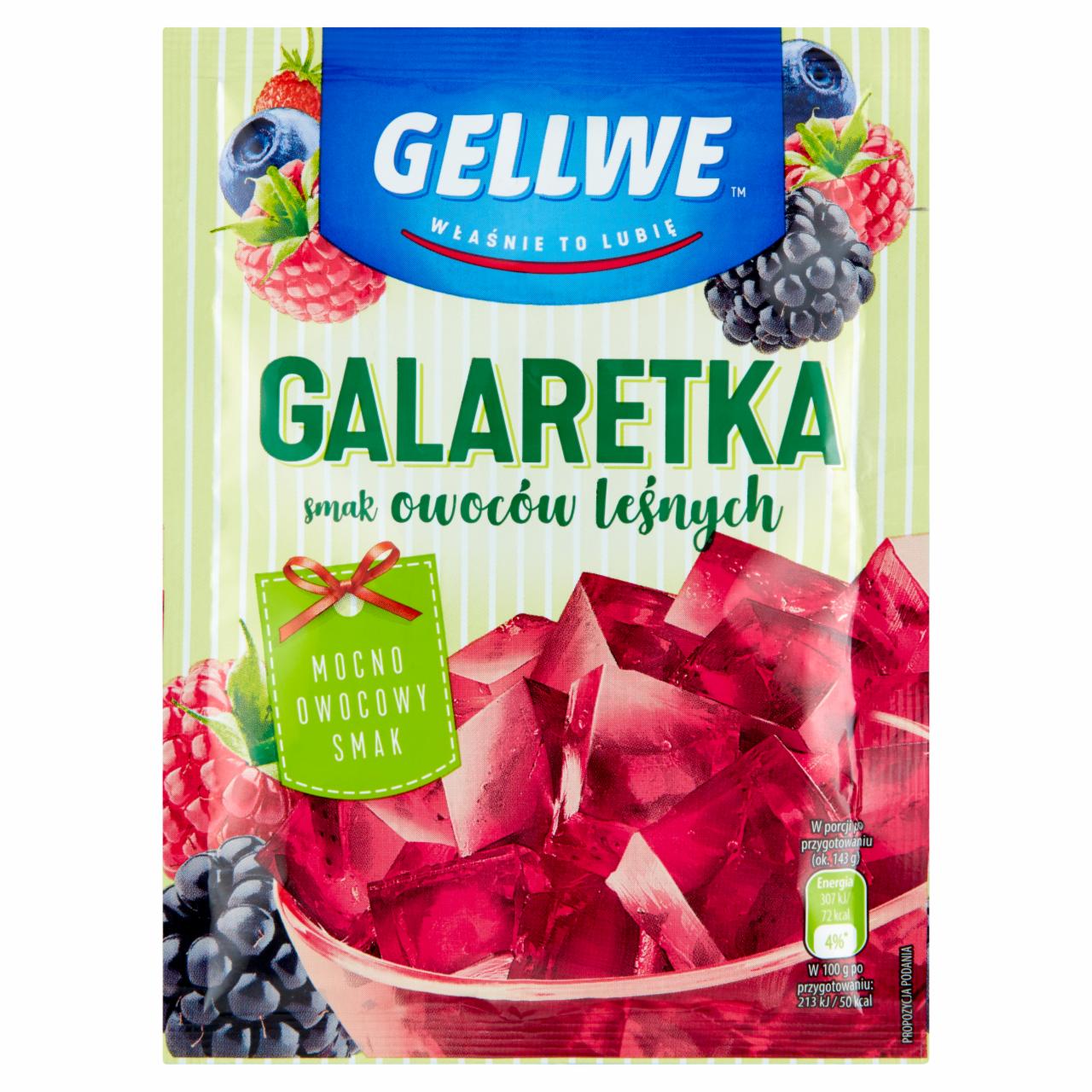 Zdjęcia - Gellwe Galaretka smak owoce leśne 72 g