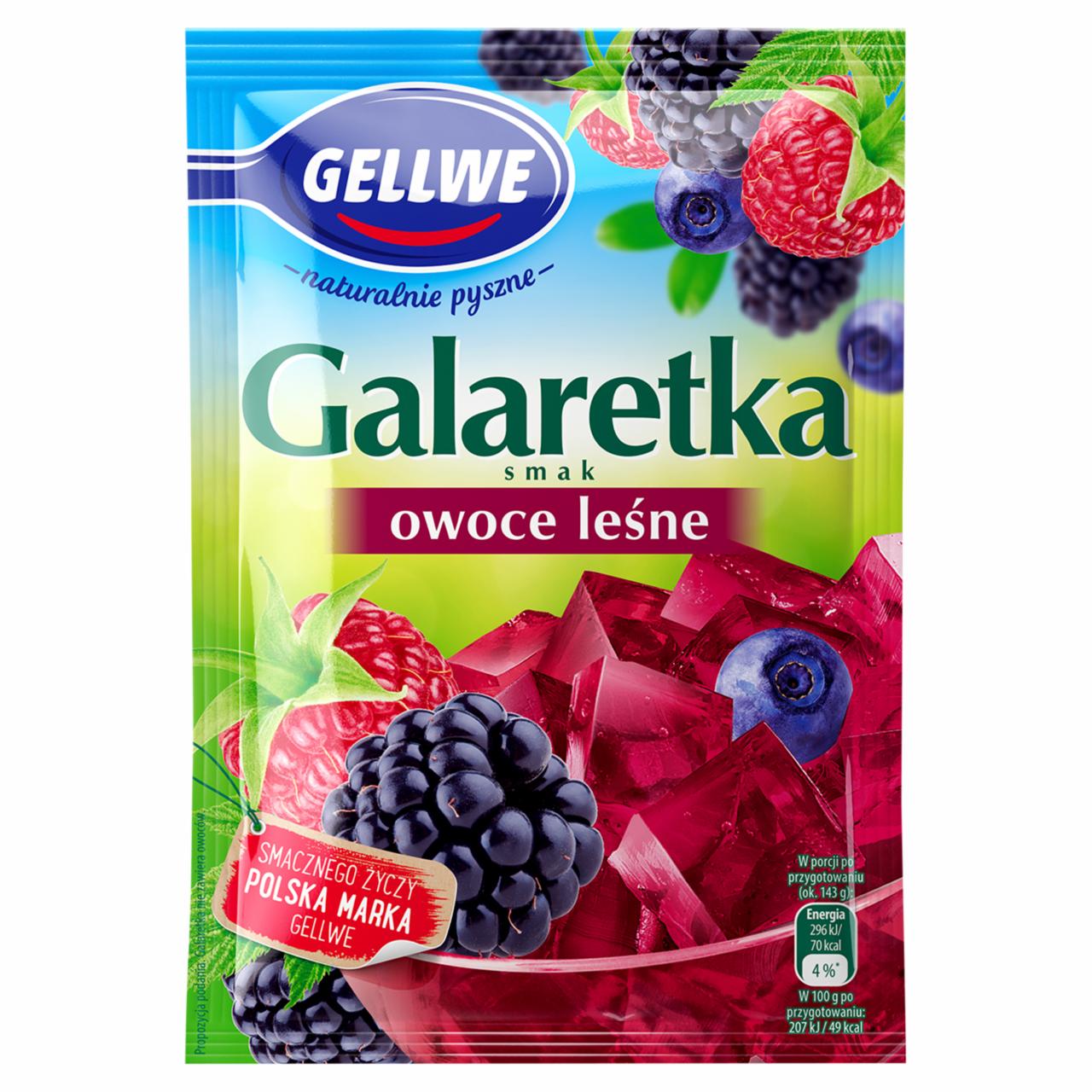 Zdjęcia - Gellwe Galaretka smak owoce leśne 72 g