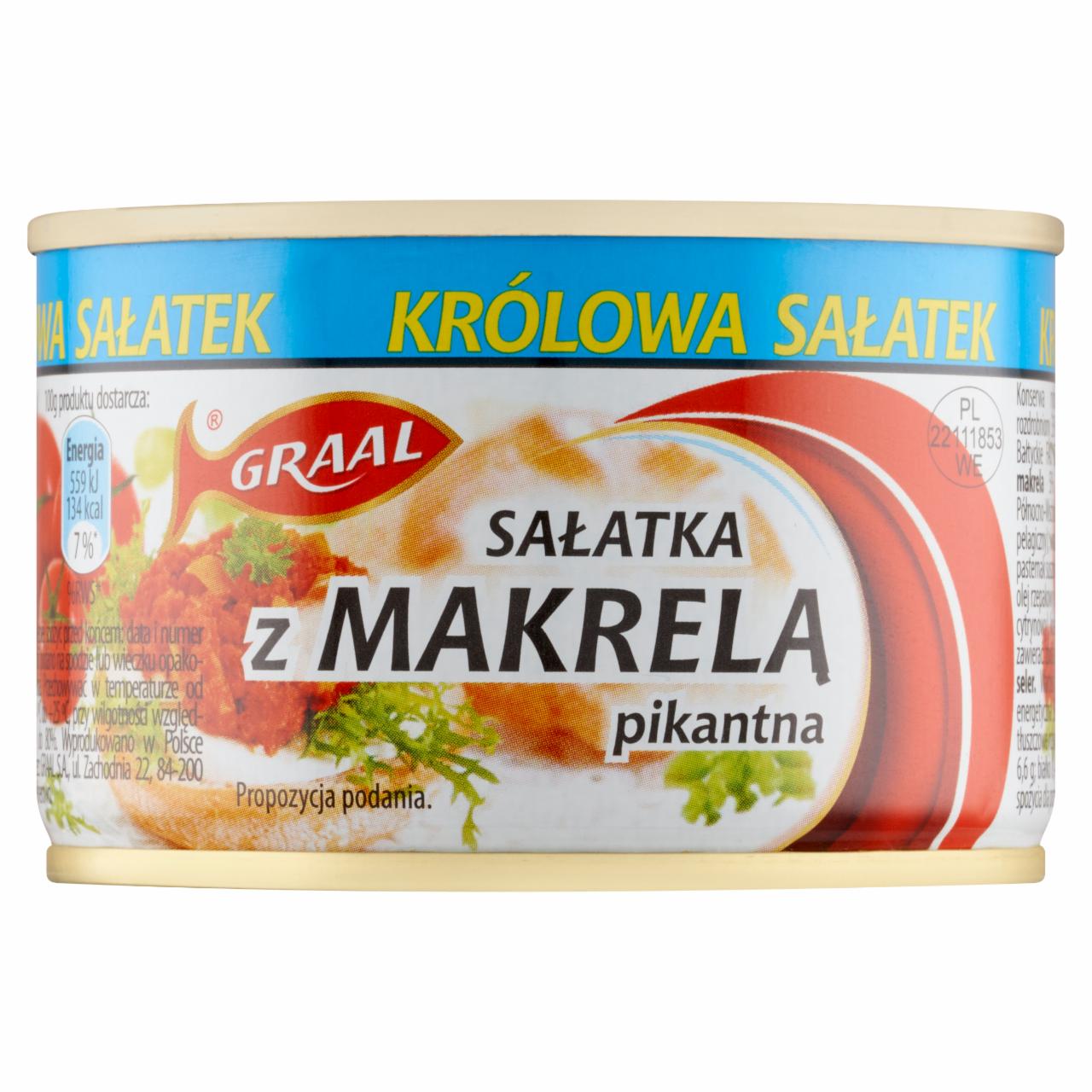 Zdjęcia - Graal Sałatka z makrelą pikantna 165 g