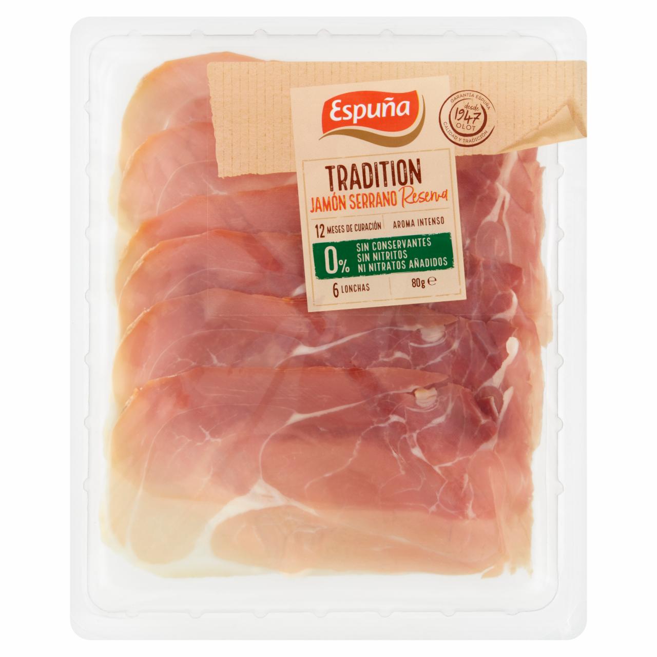 Zdjęcia - Espuña Jamón Serrano Szynka dojrzewająca 80 g