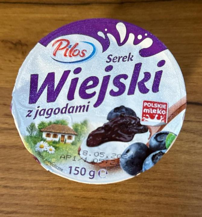 Zdjęcia - Serek wiejski z jagodami Pilos