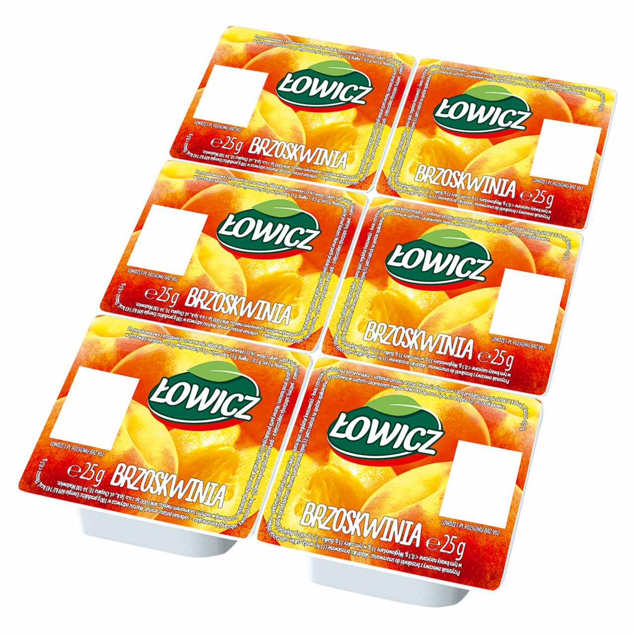 Zdjęcia - Łowicz Produkt owocowy brzoskwinia 6 x 25 g