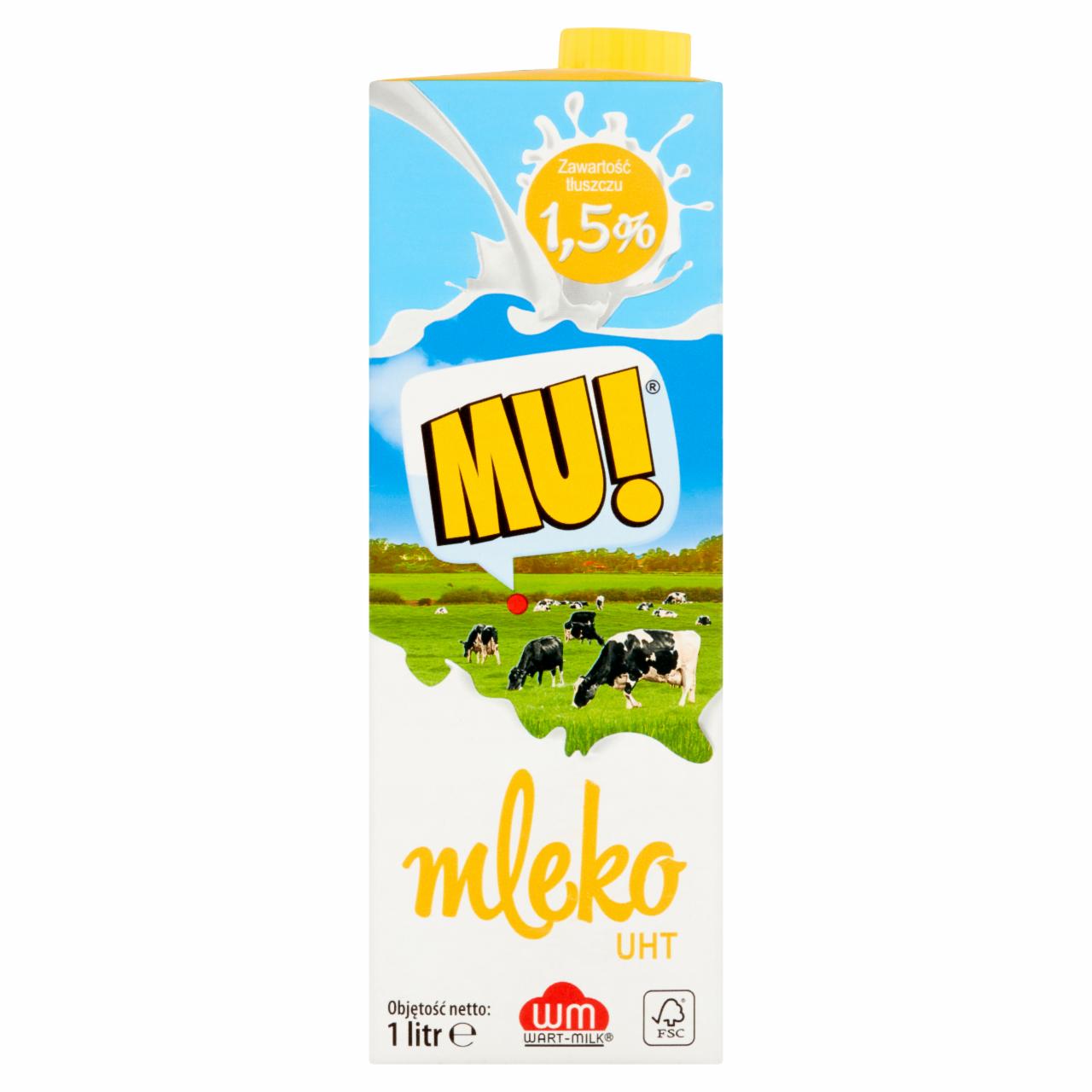 Zdjęcia - Mleko UHT 1,5% Mu!