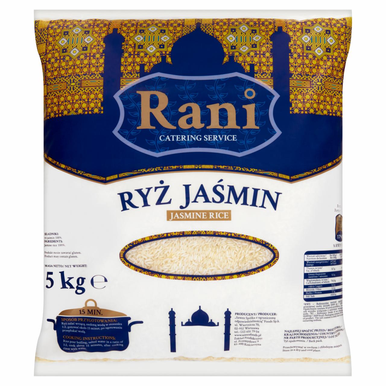 Zdjęcia - Rani Ryż jaśmin 5 kg