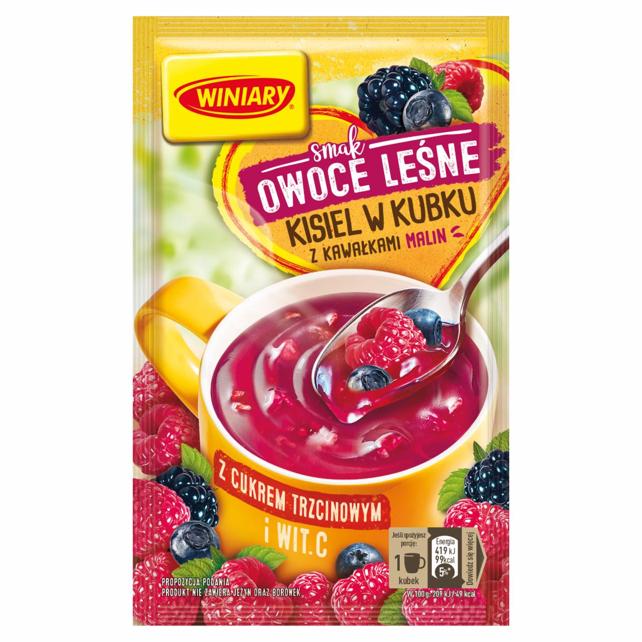 Zdjęcia - Winiary Kisiel w kubku smak owoce leśne 26 g