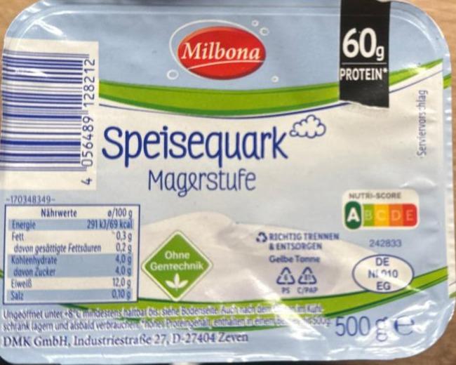 Zdjęcia - Speisequark Magerstufe Milboma