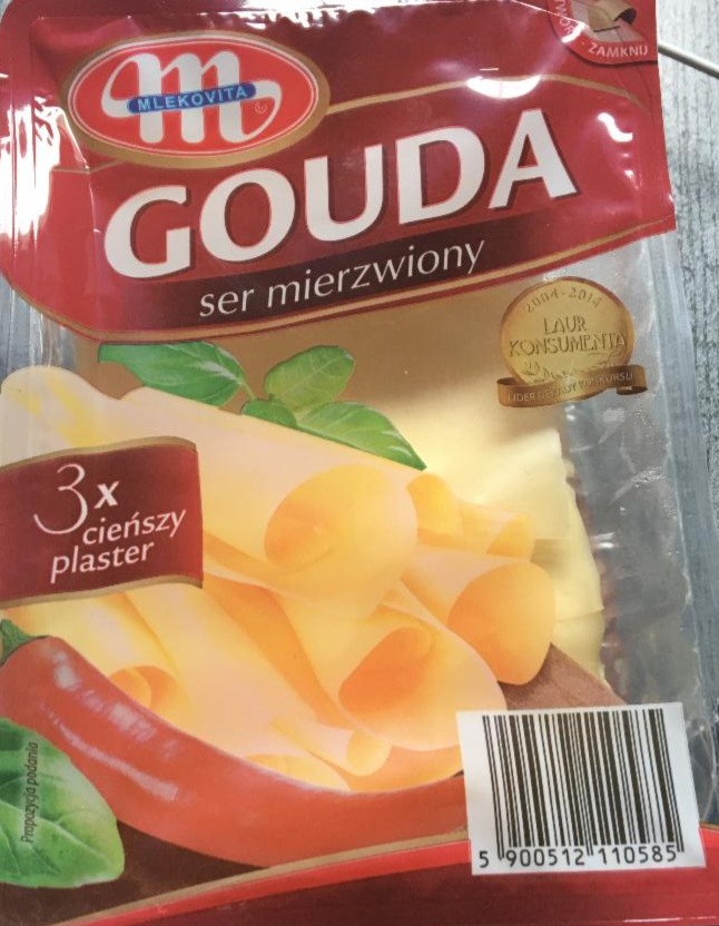 Zdjęcia - Gouda ser mierzwiony plastry Mlekovita