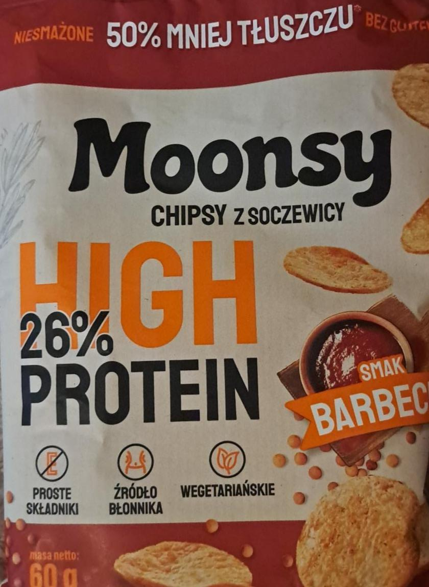 Zdjęcia - Chipsy z soczewicy smak barbecue Moonsy