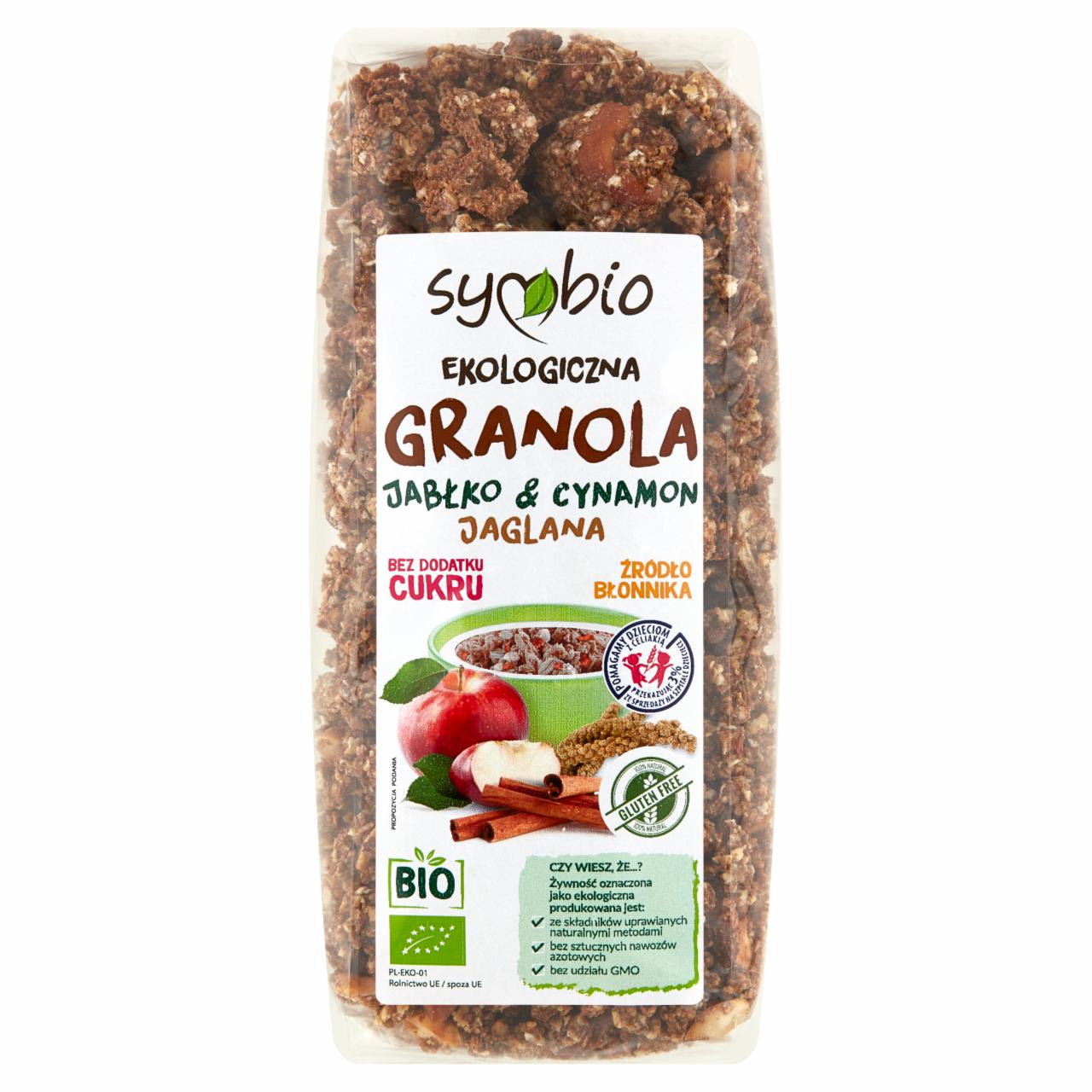 Zdjęcia - Symbio Ekologiczna granola jaglana jabłko & cynamon 350 g