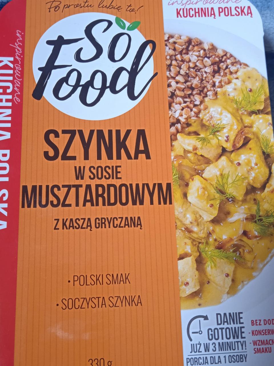 Zdjęcia - Szynka w sosie musztardowym z kaszą gryczaną so Food