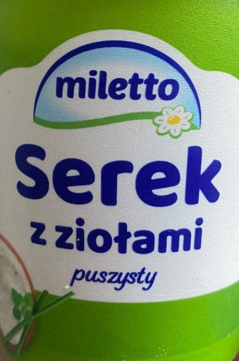 Zdjęcia - Serek z ziołami puszysty Miletto