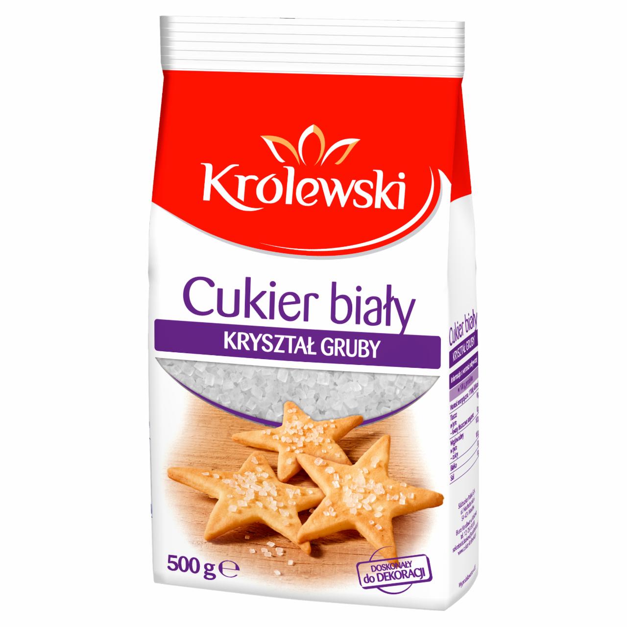 Zdjęcia - Cukier Królewski Cukier biały kryształ gruby 500 g