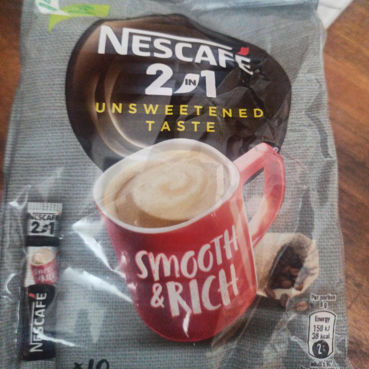 Zdjęcia - 2in1 Unsweetened Taste Rozpuszczalny napój kawowy Nescafé