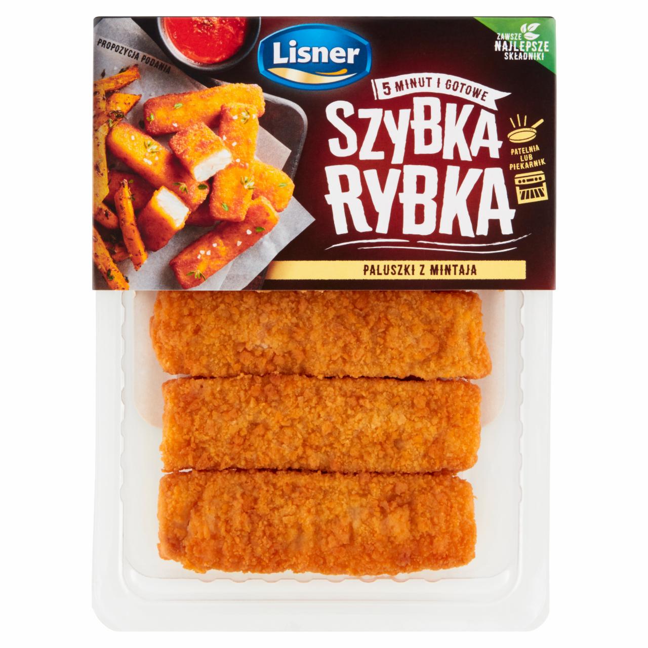 Zdjęcia - Lisner Szybka rybka Paluszki z mintaja 125 g