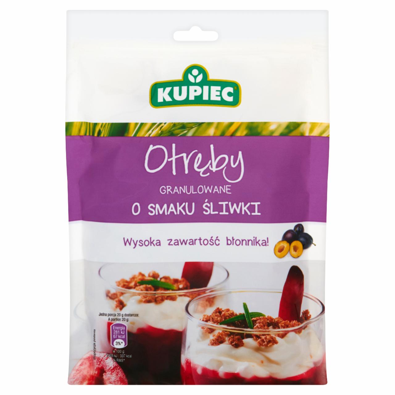 Zdjęcia - Kupiec Otręby granulowane o smaku śliwki 120 g