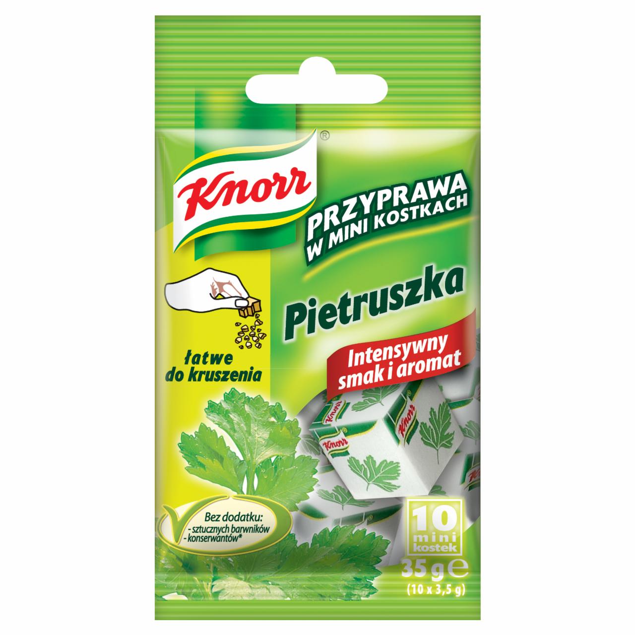 Zdjęcia - Knorr Przyprawa w mini kostkach Pietruszka 35 g (10 mini kostek)