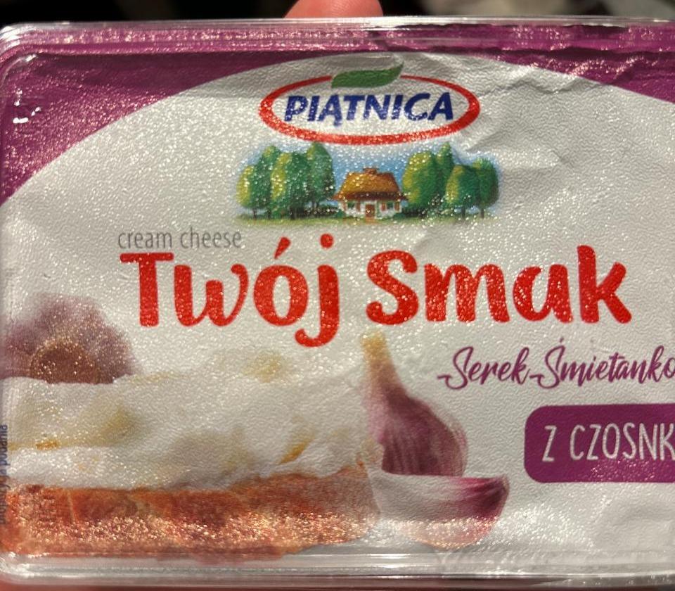 Zdjęcia - Twój Smak Serek śmietankowy z czosnkiem Piątnica