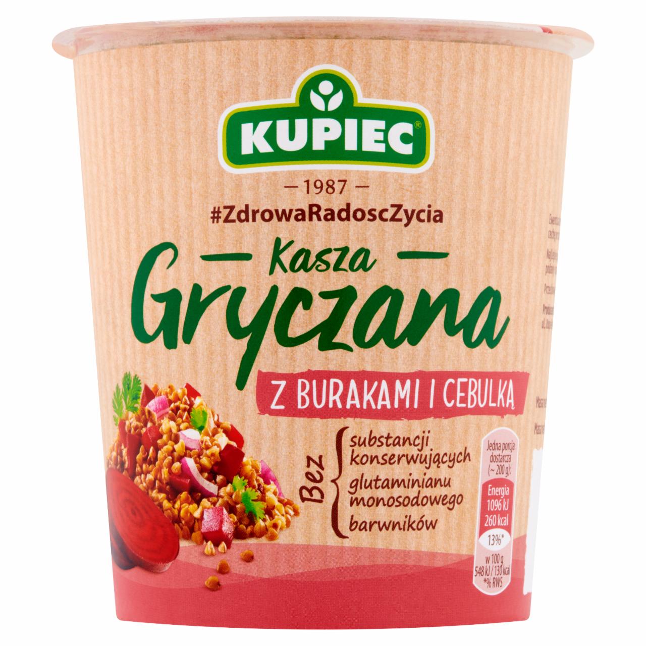 Zdjęcia - Kupiec Kasza gryczana z burakami i cebulką 70 g