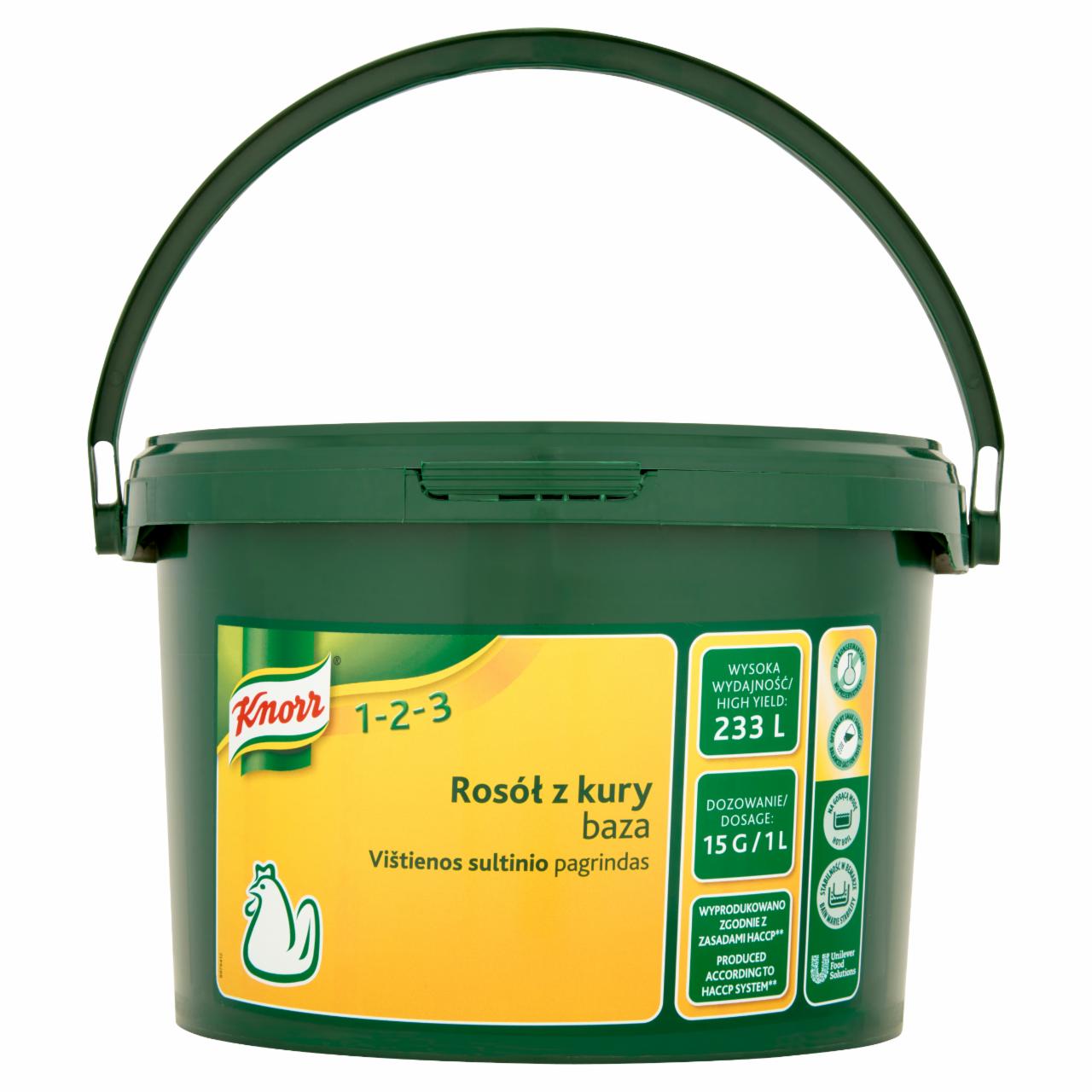 Zdjęcia - Knorr 1-2-3 Rosół z kury baza 3,5 kg